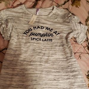 Nwt ruffle sleeve tee